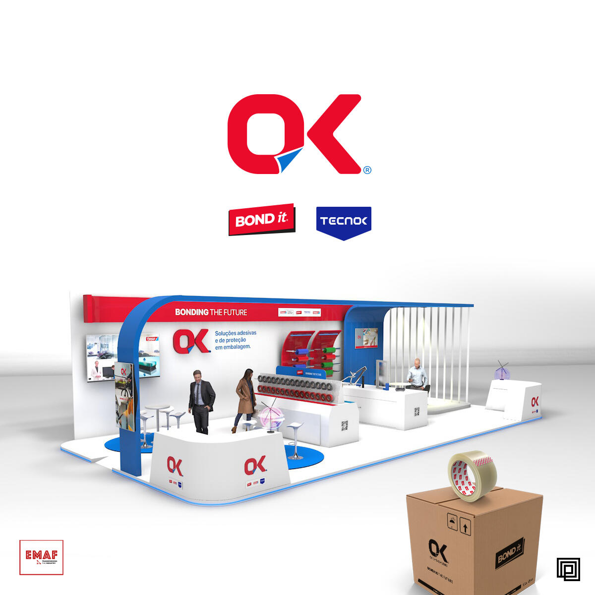 Brand Identity, extentions & touchpoints | OK Embalagens